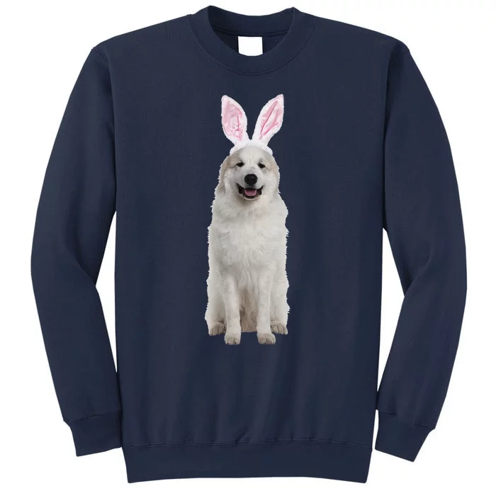 Great Pyrenees Wearing Easter Bunny Ears Dog Sweatshirt