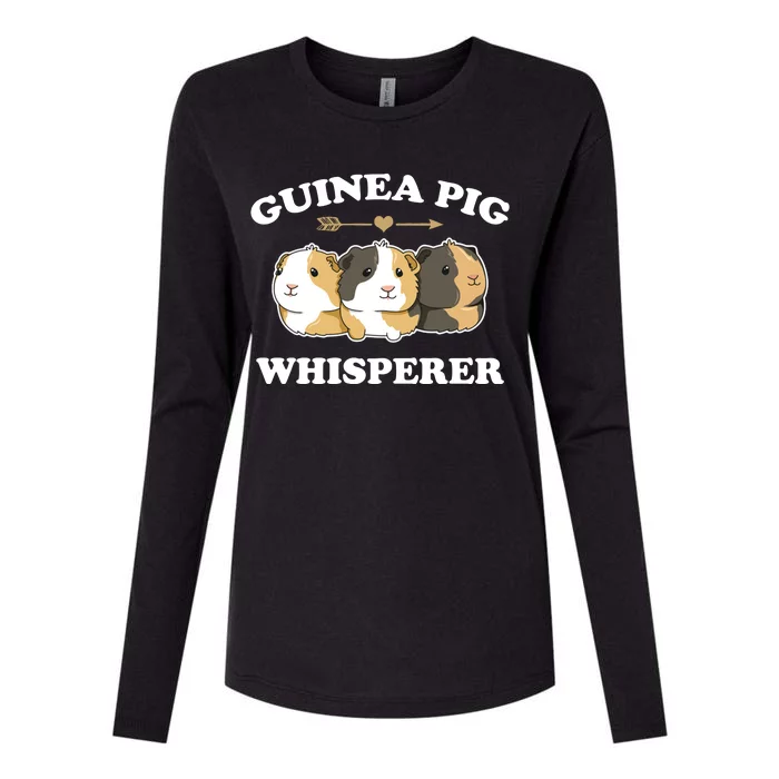 Guinea Pig Whisperer Womens Cotton Relaxed Long Sleeve T-Shirt