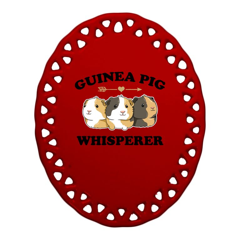 Guinea Pig Whisperer Oval Ornament