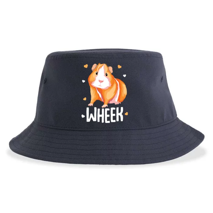 Guinea Pig Wheek Kids Girl Women Sustainable Bucket Hat