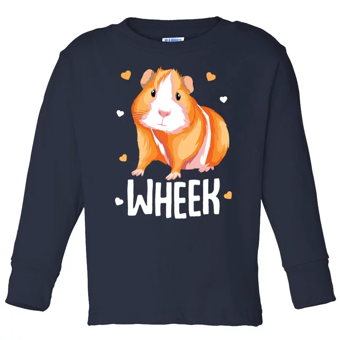 Guinea Pig Wheek Kids Girl Women Toddler Long Sleeve Shirt