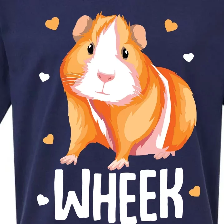 Guinea Pig Wheek Kids Girl Women Sueded Cloud Jersey T-Shirt