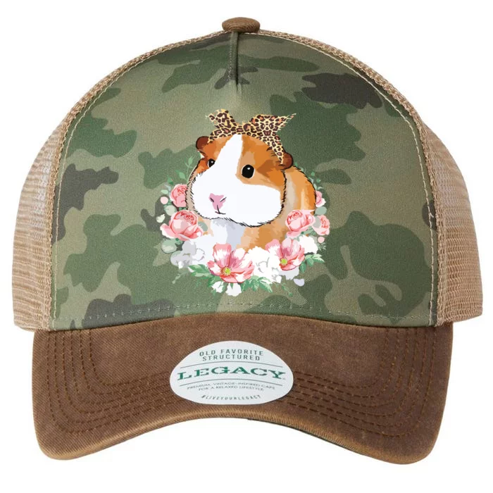 Guinea Pig With Leopard Headband Flower Guinea Pig Lovers Legacy Tie Dye Trucker Hat