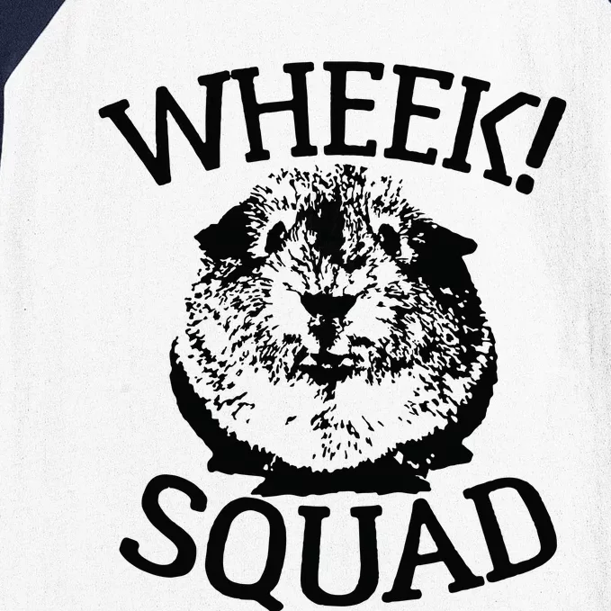 Guinea Pigs Wheek Squad Cute Funny Guinea Pig Shirts Baseball Sleeve Shirt