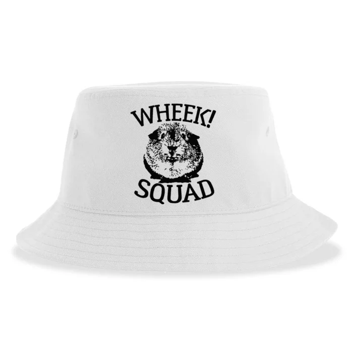 Guinea Pigs Wheek Squad Cute Funny Guinea Pig Shirts Sustainable Bucket Hat