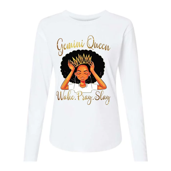 Gemini Queens Are Born In May 21 June Womens Cotton Relaxed Long Sleeve T-Shirt