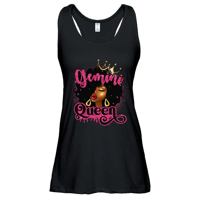 Gemini Queen Birthday Afro Black Zodiac Birthday Ladies Essential Flowy Tank