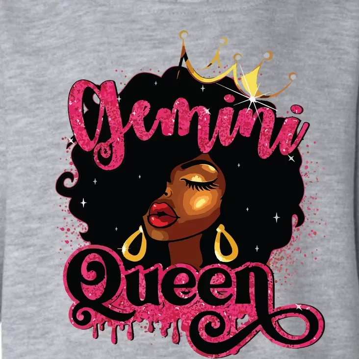 Gemini Queen Birthday Afro Girl Black Zodiac Birthday Toddler Hoodie