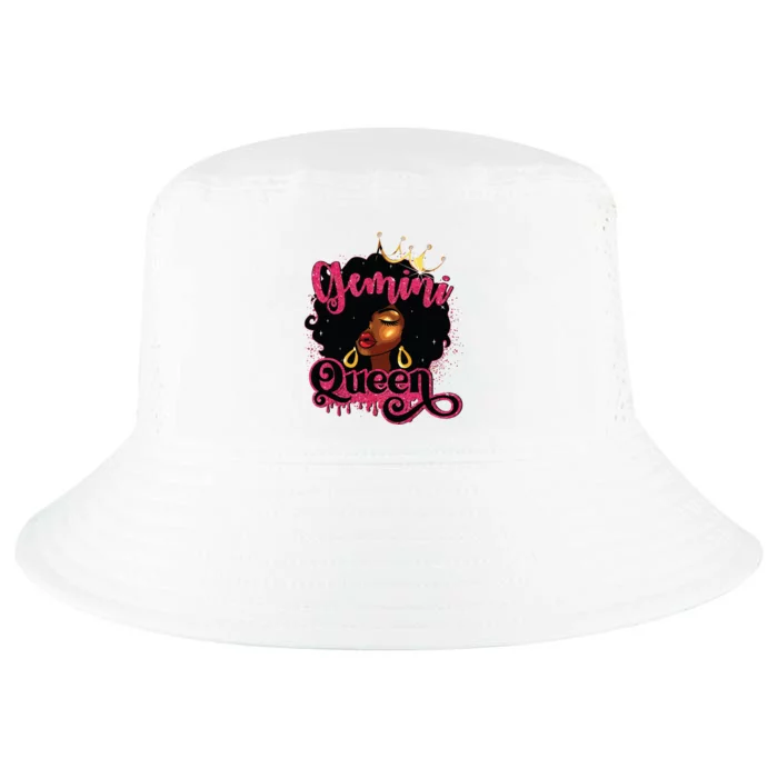 Gemini Queen Birthday Afro Girl Black Zodiac Birthday Cool Comfort Performance Bucket Hat