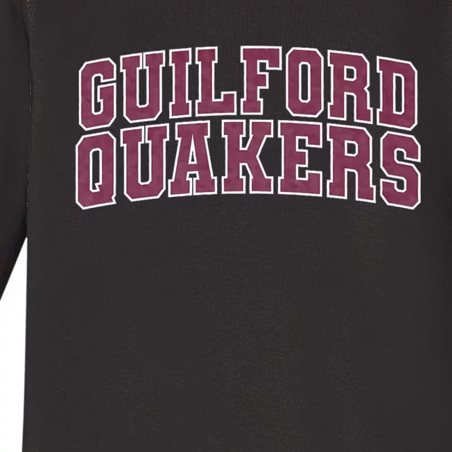 Guilford Quakers College Baby Long Sleeve Bodysuit