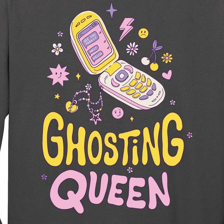 Ghosting Queen Cellphone Tall Long Sleeve T-Shirt