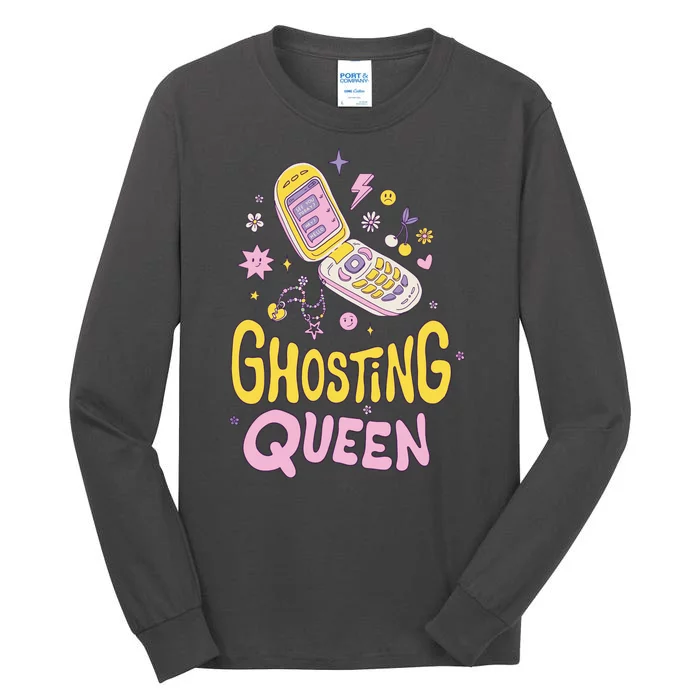 Ghosting Queen Cellphone Tall Long Sleeve T-Shirt