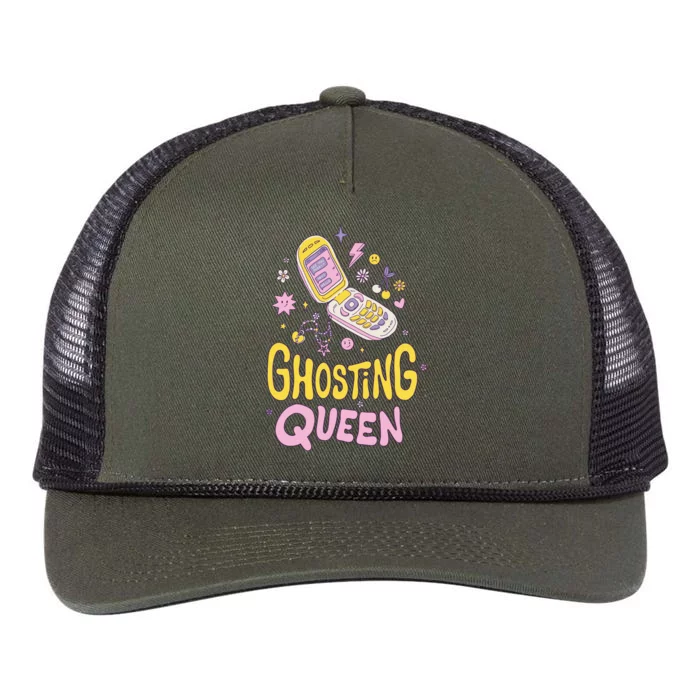 Ghosting Queen Cellphone Retro Rope Trucker Hat Cap