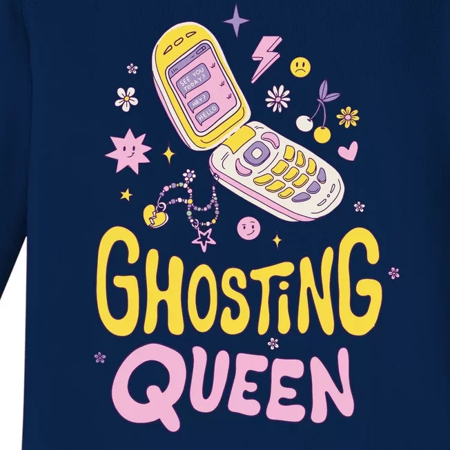 Ghosting Queen Cellphone Baby Long Sleeve Bodysuit