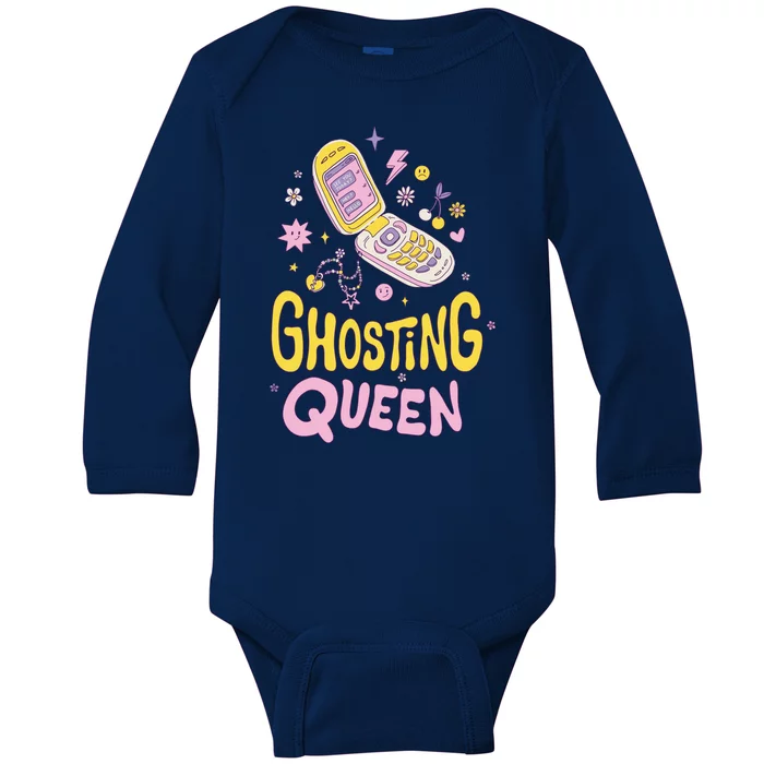 Ghosting Queen Cellphone Baby Long Sleeve Bodysuit