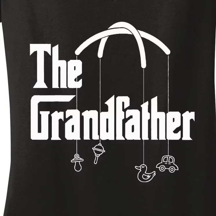 Grandfather Quote Design for Grandfathers Women's V-Neck T-Shirt