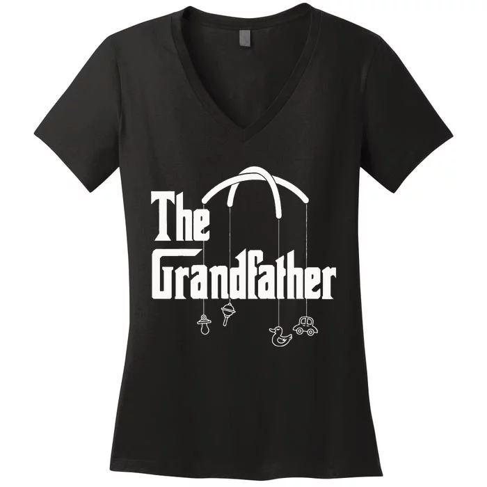 Grandfather Quote Design for Grandfathers Women's V-Neck T-Shirt