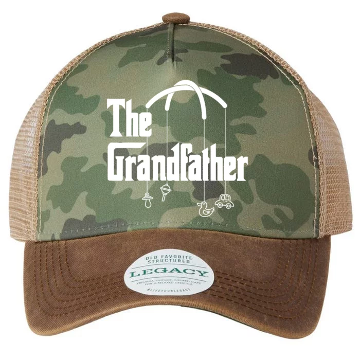 Grandfather Quote Funny Design For Grandpas Legacy Tie Dye Trucker Hat