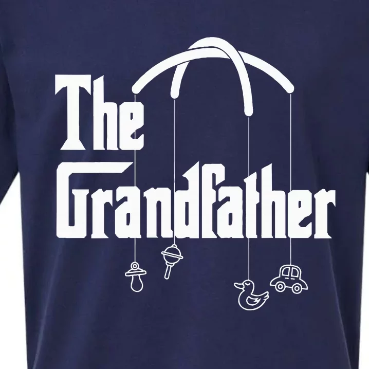 Grandfather Quote Funny Design For Grandpas Sueded Cloud Jersey T-Shirt