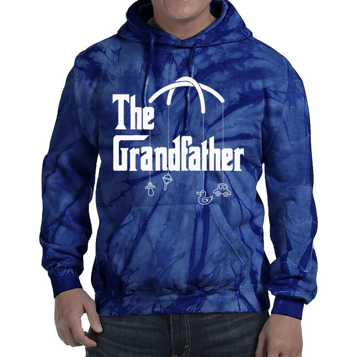 Grandfather Quote Funny Design For Grandpas Tie Dye Hoodie