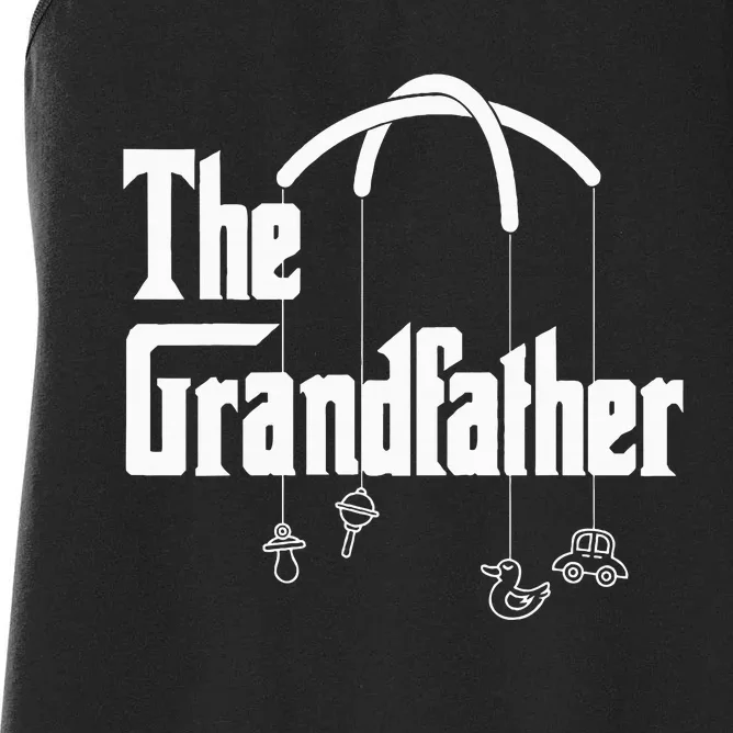 Grandfather Quote Funny Design For Grandpas Women's Racerback Tank