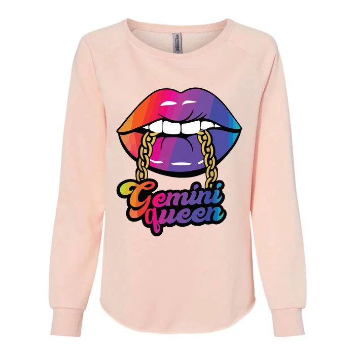 Gemini Queen Funny Womens California Wash Sweatshirt