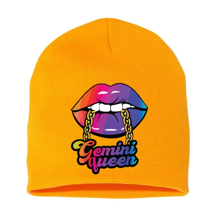 Gemini Queen Funny Short Acrylic Beanie