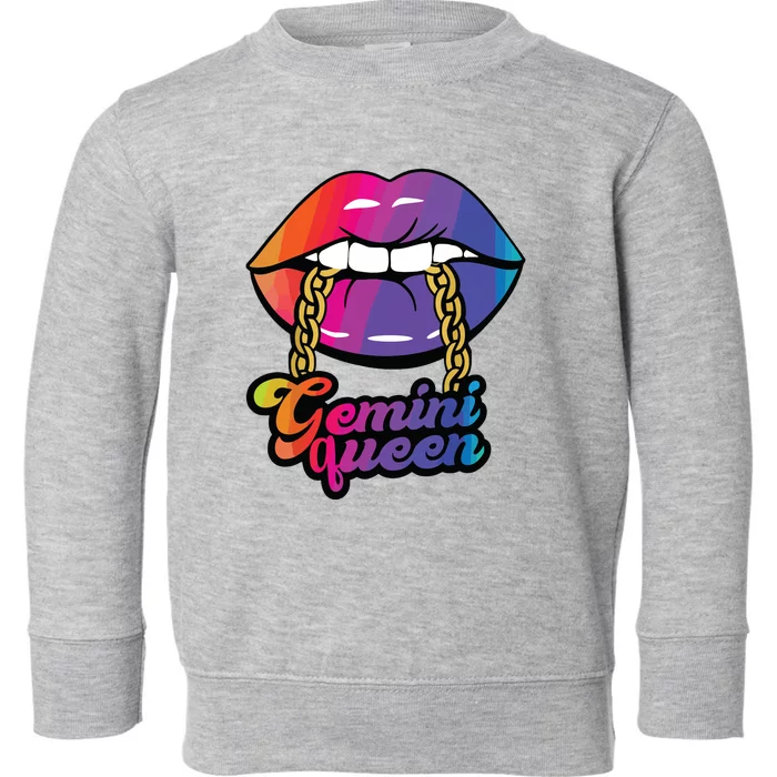 Gemini Queen Funny Toddler Sweatshirt