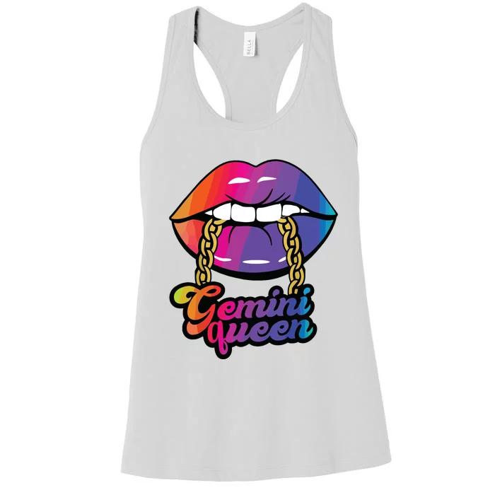 Gemini Queen Funny Women's Racerback Tank