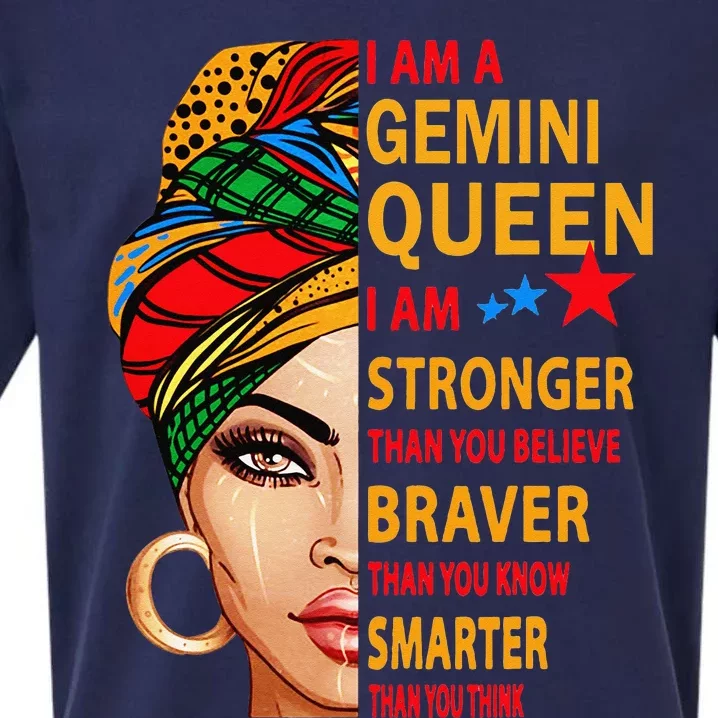 Gemini queen I am stronger birthday gift for Gemini zodiac Sueded Cloud Jersey T-Shirt