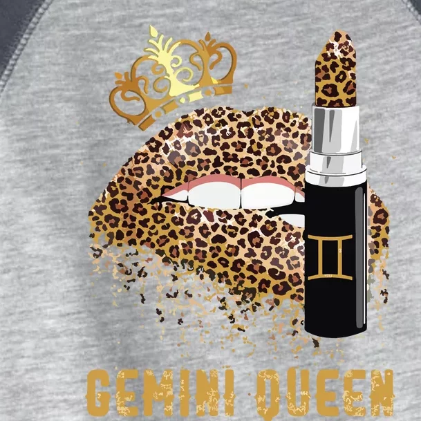 Gemini Queen Leopard Lips Gemini Toddler Fine Jersey T-Shirt