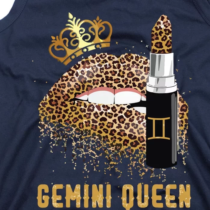 Gemini Queen Leopard Lips Gemini Tank Top