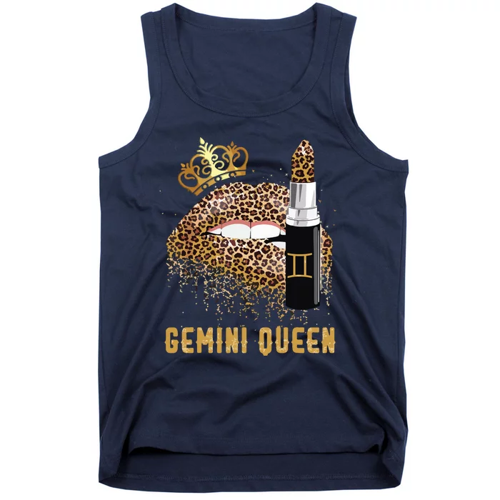 Gemini Queen Leopard Lips Gemini Tank Top