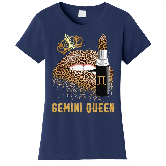 Gemini Queen Leopard Lips Gemini Women's T-Shirt