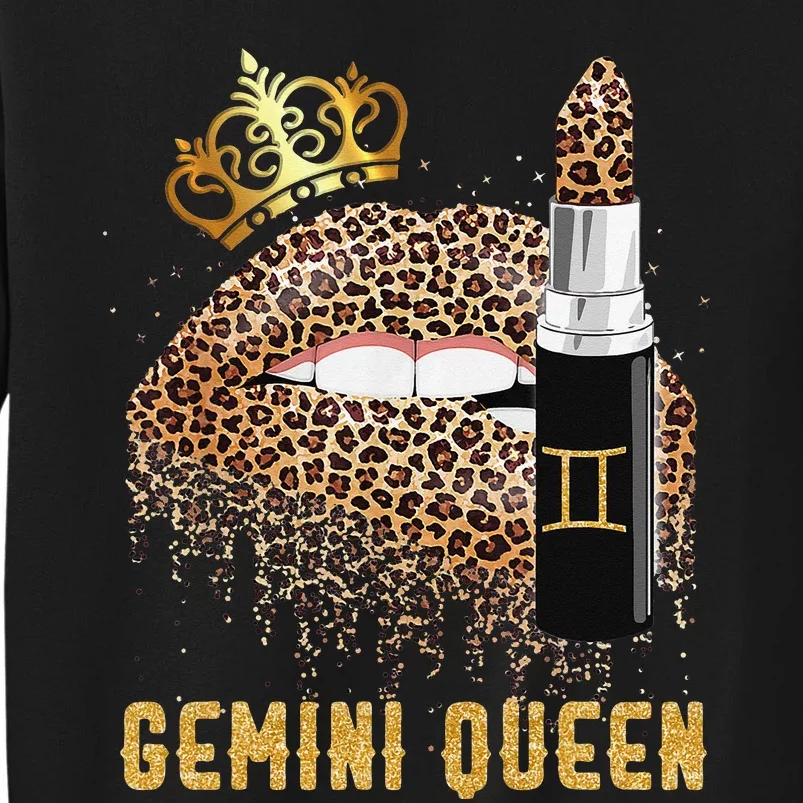 Gemini Queen Leopard Lips Gemini Sweatshirt