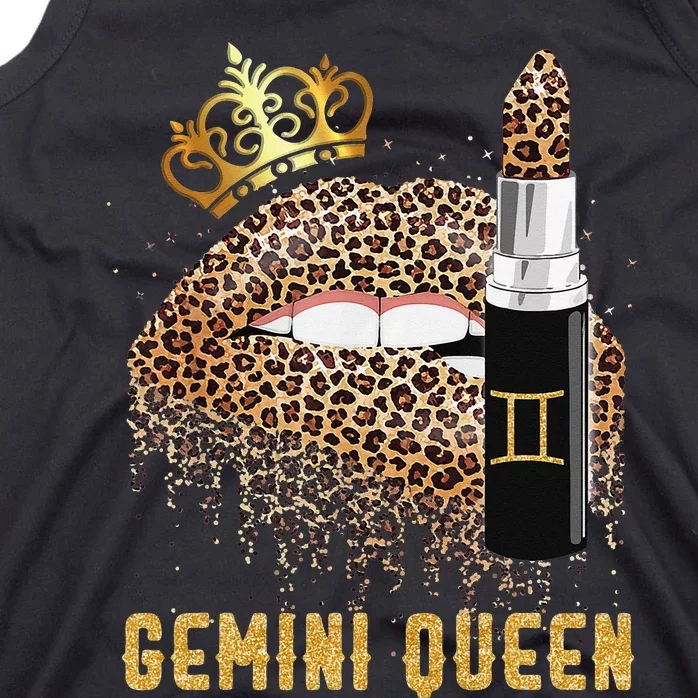 Gemini Queen Leopard Lips Gemini Tank Top