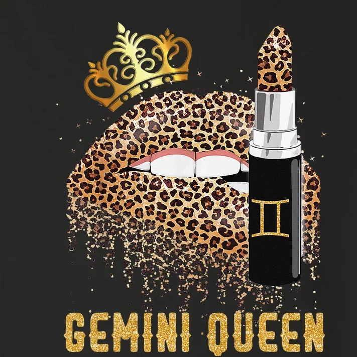 Gemini Queen Leopard Lips Gemini Toddler Long Sleeve Shirt