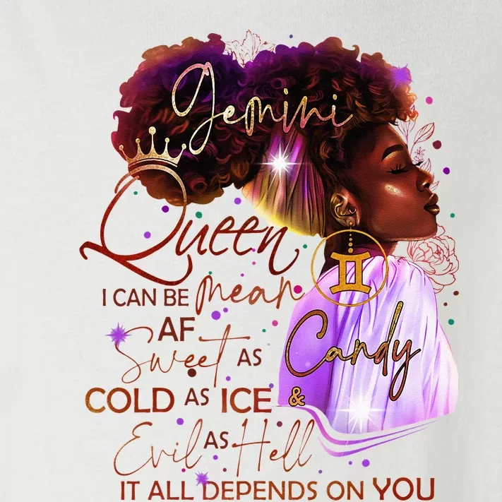 Gemini Queen Sweet As Candy Birthday Gift For Black Women Toddler Long Sleeve Shirt