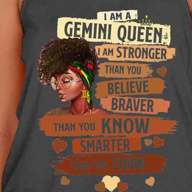 Gemini Queen Sweet As Candy Birthday Gift For Black Wo Women's Knotted Racerback Tank