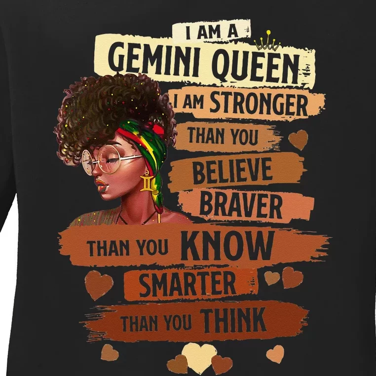 Gemini Queen Sweet As Candy Birthday Gift For Black Wo Ladies Long Sleeve Shirt