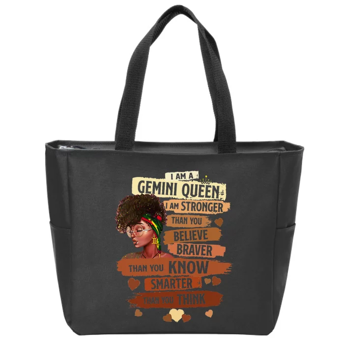 Gemini Queen Sweet As Candy Birthday Gift For Black Wo Zip Tote Bag