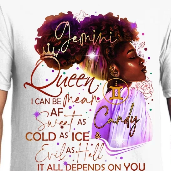 Gemini Queen Sweet As Candy Birthday Gift For Black Women Pajama Set