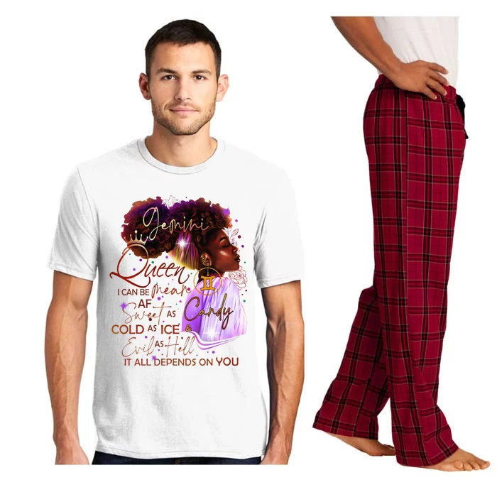 Gemini Queen Sweet As Candy Birthday Gift For Black Women Pajama Set