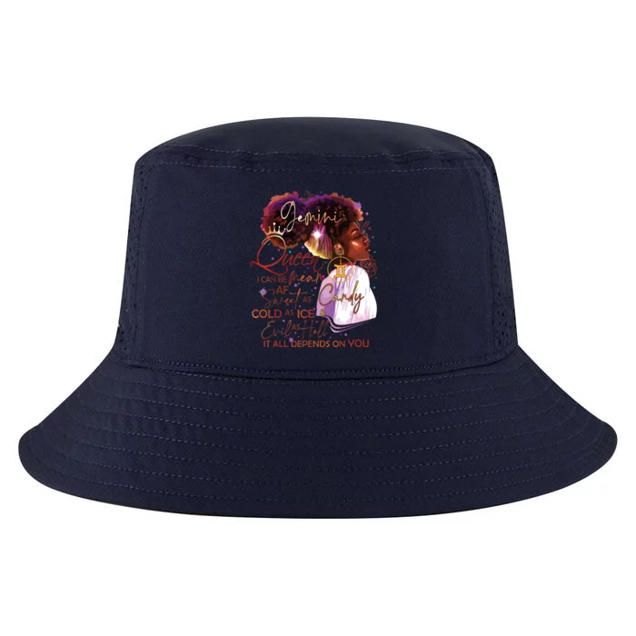 Gemini Queen Sweet As Candy Birthday Gift For Black Women Cool Comfort Performance Bucket Hat