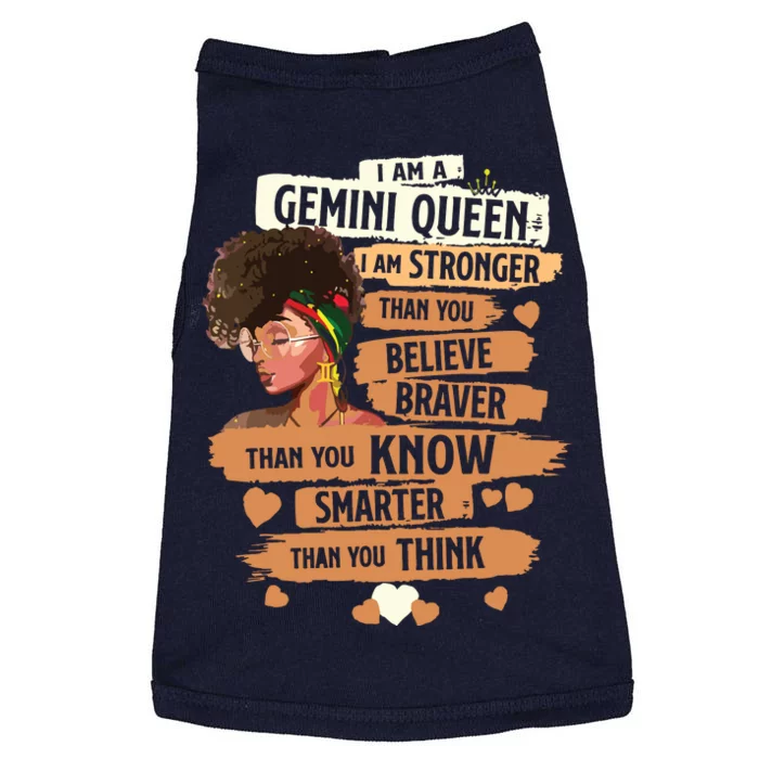 Gemini Queen Sweet As Candy Birthday Gift For Black Women Doggie Tank