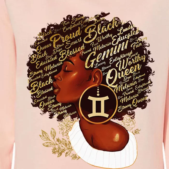 Gemini Queen Sweet As Candy Birthday Gift For Black wonen Womens California Wash Sweatshirt