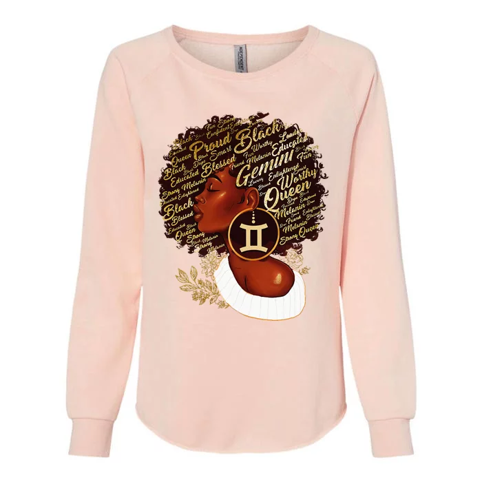 Gemini Queen Sweet As Candy Birthday Gift For Black wonen Womens California Wash Sweatshirt