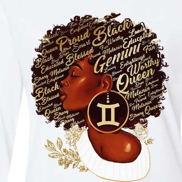 Gemini Queen Sweet As Candy Birthday Gift For Black wonen Womens Cotton Relaxed Long Sleeve T-Shirt