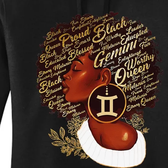 Gemini Queen Sweet As Candy Birthday Gift For Black Wo Women's Pullover Hoodie