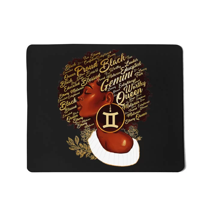 Gemini Queen Sweet As Candy Birthday Gift For Black Wo Mousepad